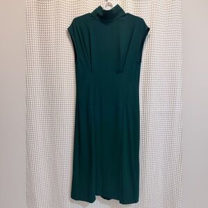 Zara Emerald Green Midi Sheath Dress